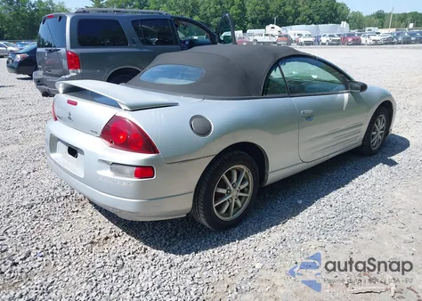2002 Mitsubishi Eclipse Spyder Gs z USA, uszkodzony, nr VIN 4A3AE45G32E036187